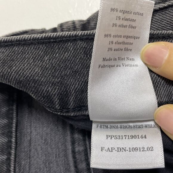 Everlane The Way High Jean Women's Organic Cotton Charcoal Grey Size 26 Regular - Picture 13 of 13